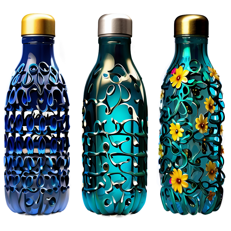 Decorative Water Bottle Png Kvr PNG Image