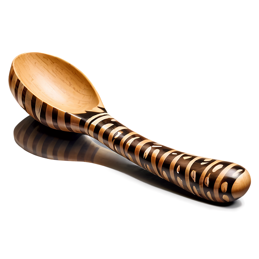 Decorative Wooden Spoon Png Xun PNG Image