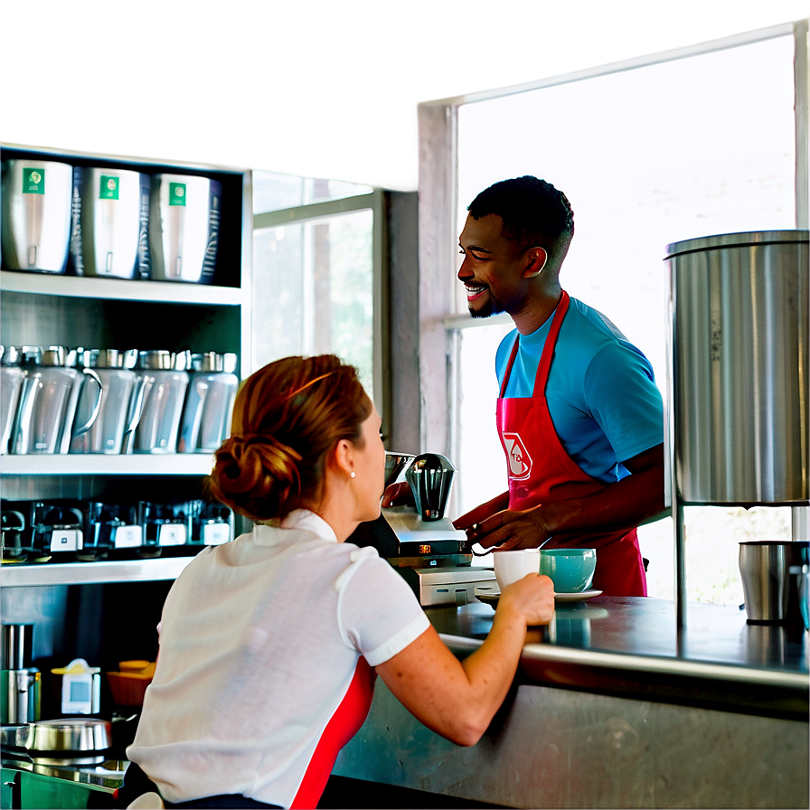 Dedicated Barista At Work Png Inv96 PNG Image