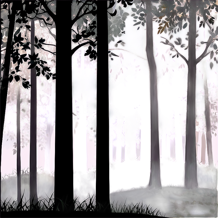 Deep Forest Silhouette Png Kic6 PNG Image