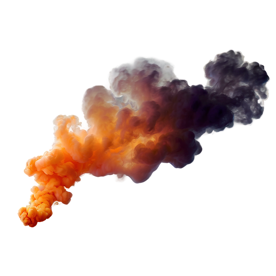 Deep Orange Smoke Png Kkq85 PNG Image