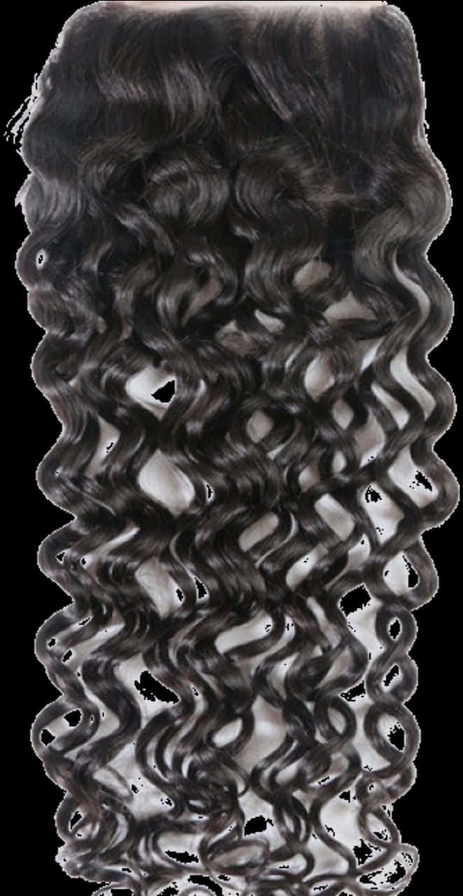 Deep_ Wave_ Hair_ Extension_ Texture PNG Image