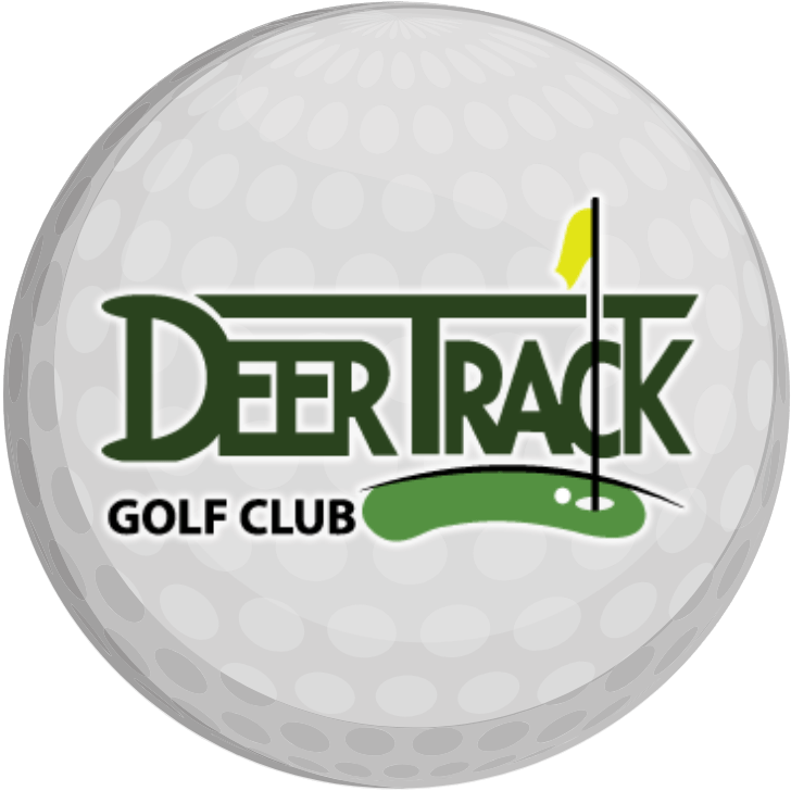 Deer Track Golf Club Ball Logo PNG Image