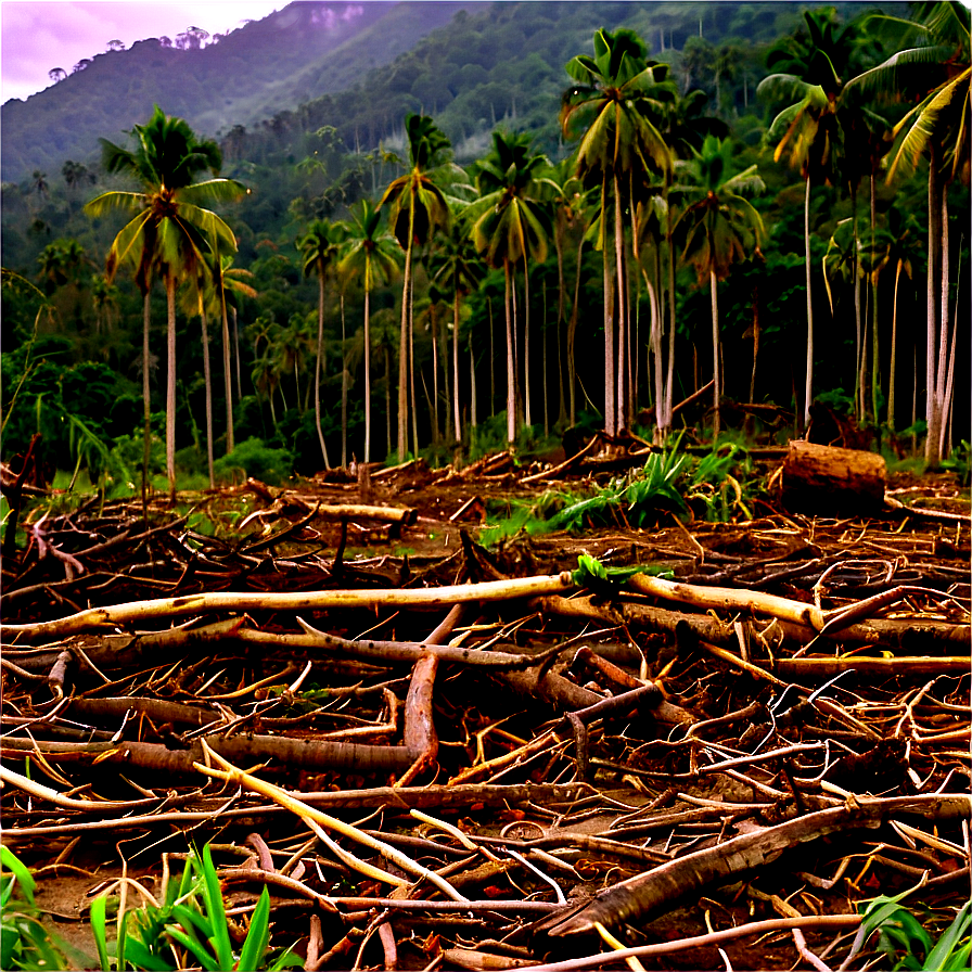 Deforestation And Natural Disasters Png Qyc PNG Image