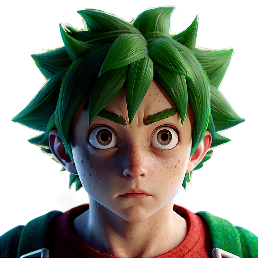 Deku Serious Look Png 21 PNG Image