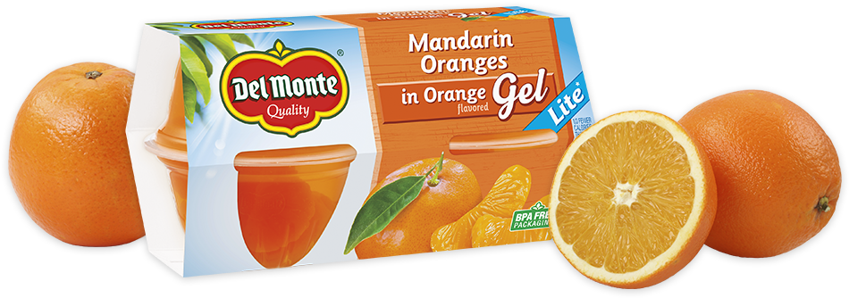 Del Monte Mandarin Oranges Packaging PNG Image