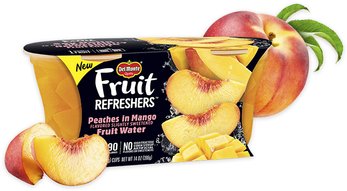 Del Monte Peachesin Mango Refresher Packaging PNG Image