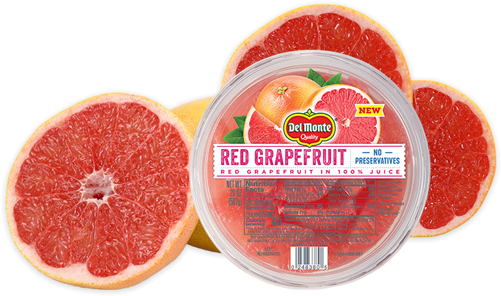 Del Monte Red Grapefruit Packaging PNG Image