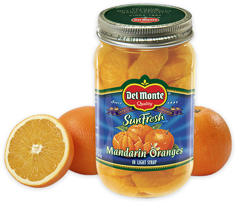 Del Monte Sunfresh Mandarin Oranges Jar PNG Image