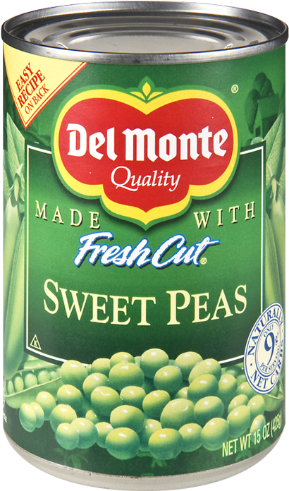 Del Monte Sweet Peas Can PNG Image