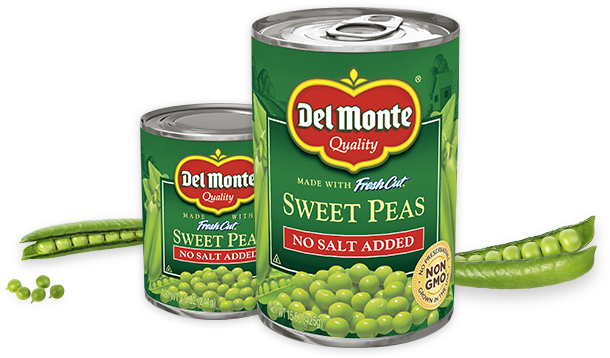 Del Monte Sweet Peas Cans PNG Image