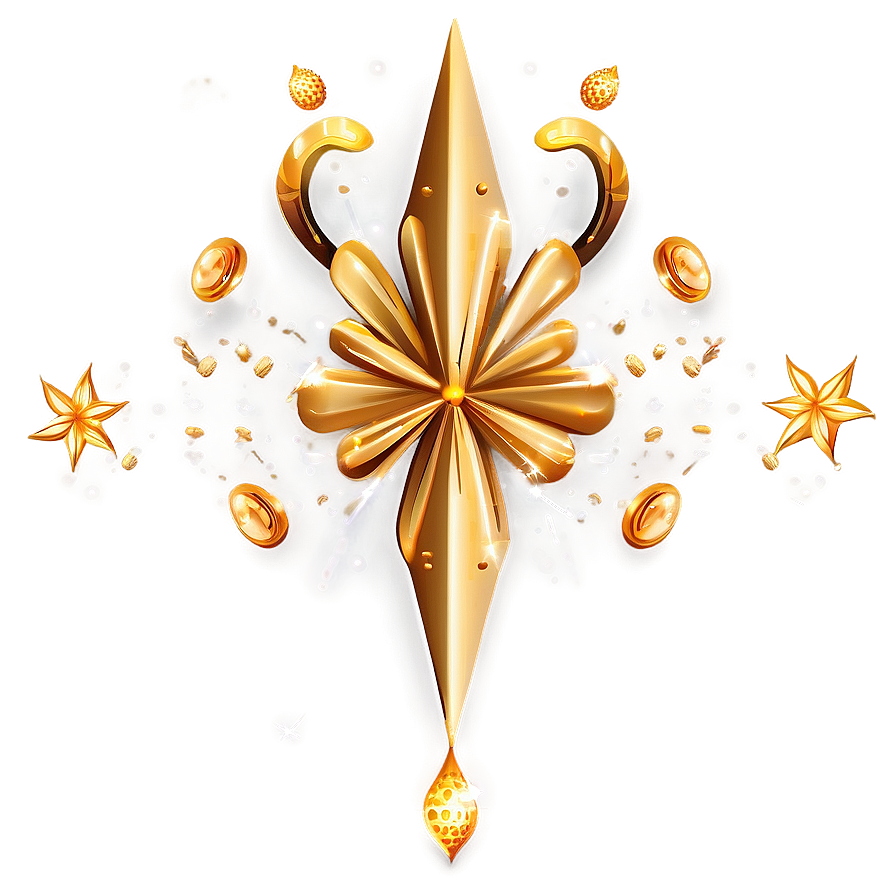 Delicate Gold Sparkle Png Dxg41 PNG Image