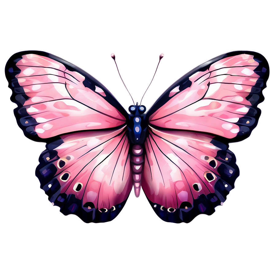 Delicate Pink Butterfly Picture Png 06212024 PNG Image