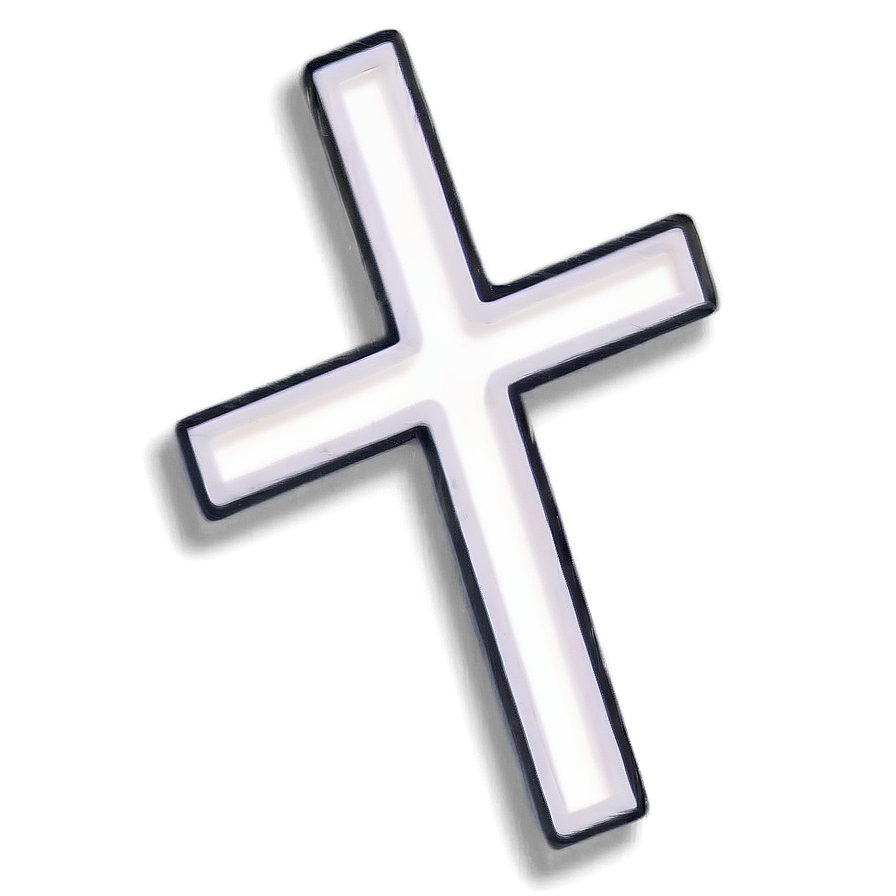 Delicate Thin Cross Image Png Fej PNG Image