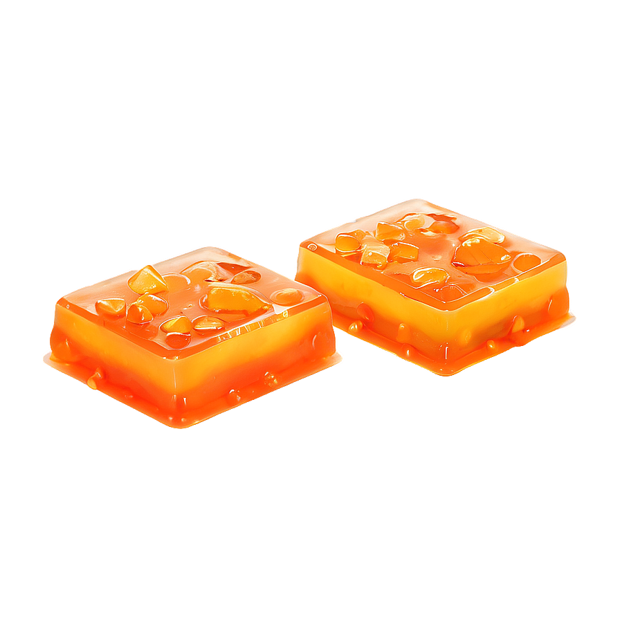 Delicious Orange Jello Dessert Png 06132024 PNG Image