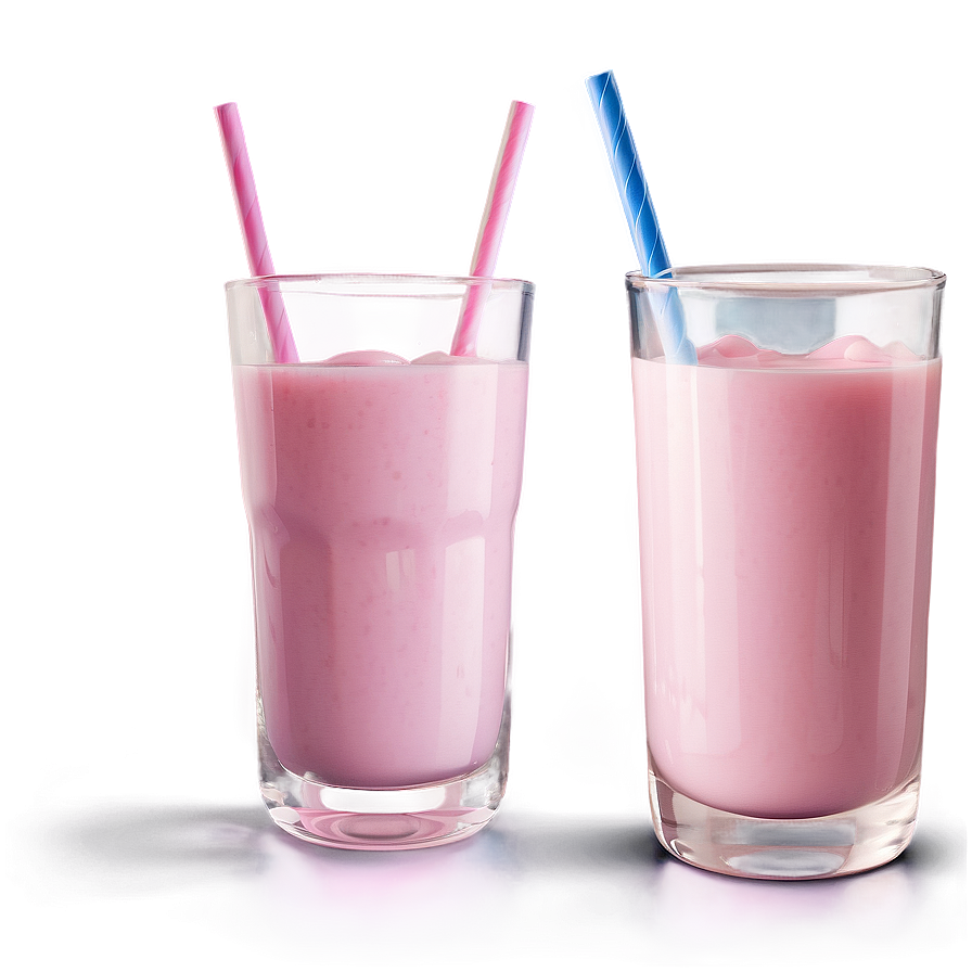 Delicious Strawberry Milk Glass Png 06252024 PNG Image