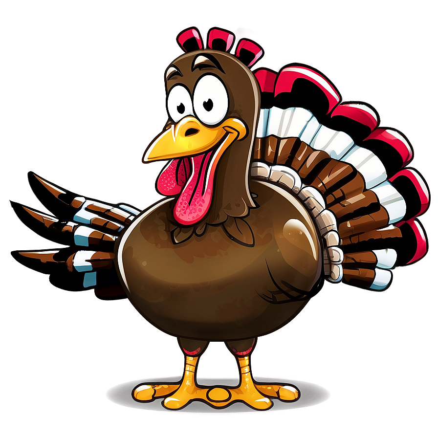 Delightful Cartoon Turkey Png Cif22 PNG Image