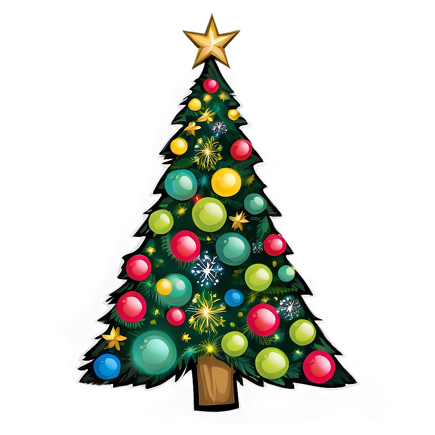 Delightful Christmas Tree Graphic Png 51 PNG Image