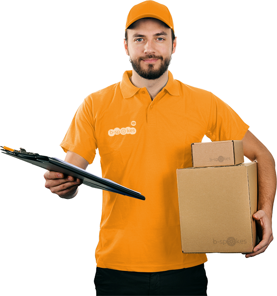 Delivery Manwith Packagesand Clipboard PNG Image