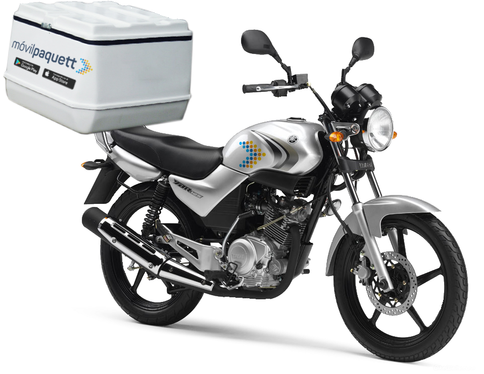 Delivery Motorcyclewith Insulated Box PNG Image