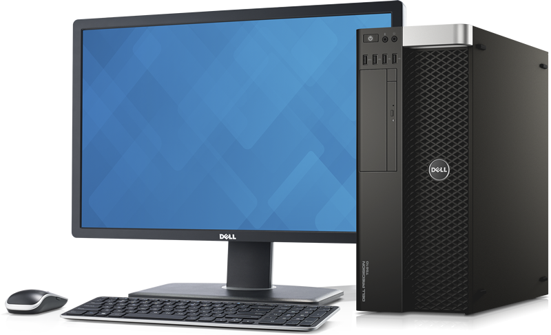 Dell Desktop Setup PNG Image