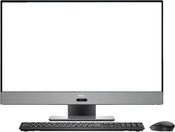 Dell Desktop Setup PNG Image