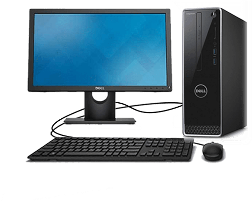 Dell Desktop Setup PNG Image