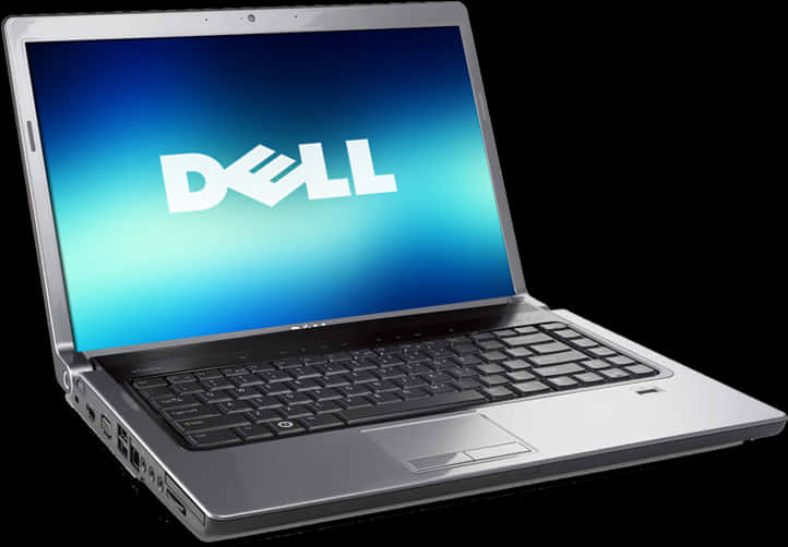 Dell Laptop Displaying Logo PNG Image