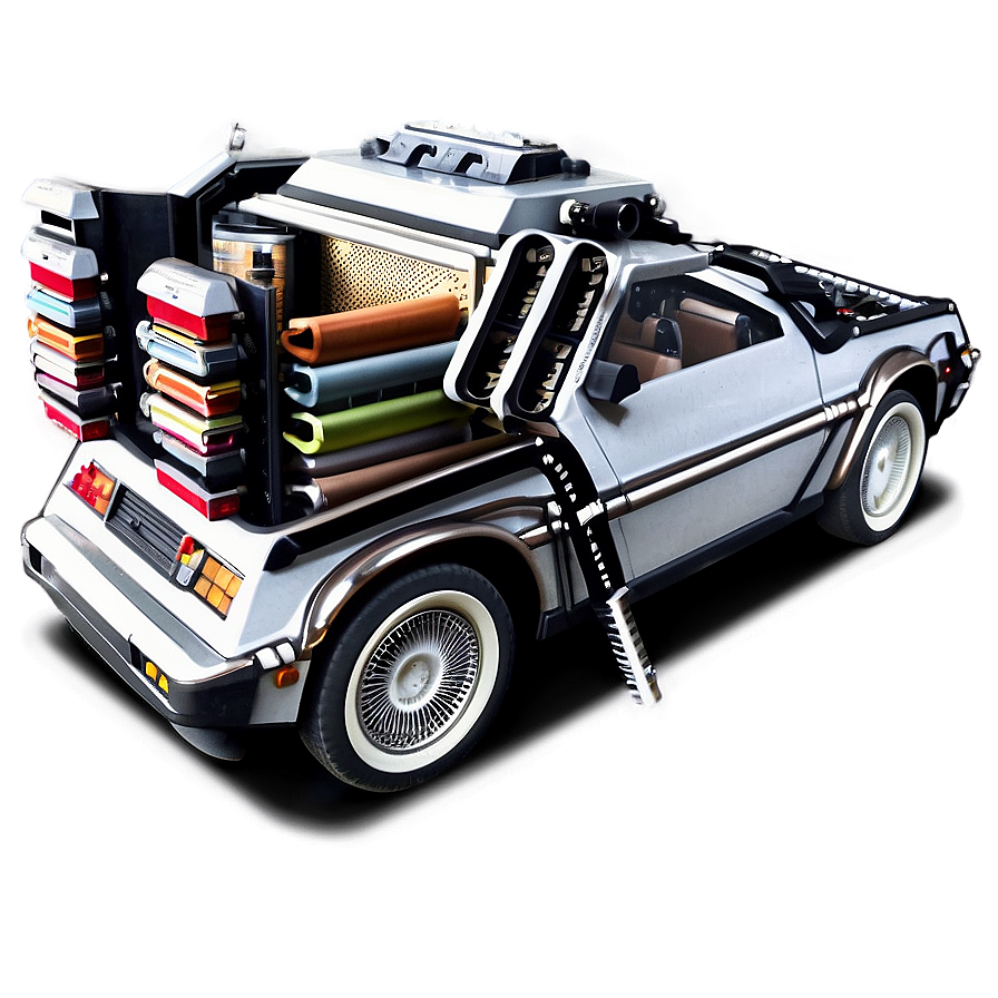 Delorean Time Machine Back To The Future Png 54 PNG Image