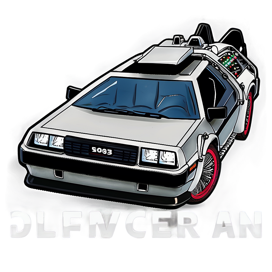 Delorean Time Machine Back To The Future Png Lfu70 PNG Image