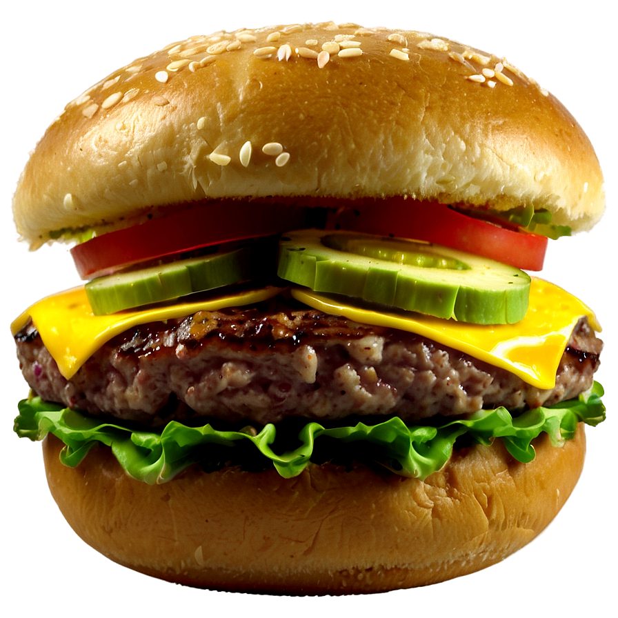 Deluxe Burger Png Hfk84 PNG Image