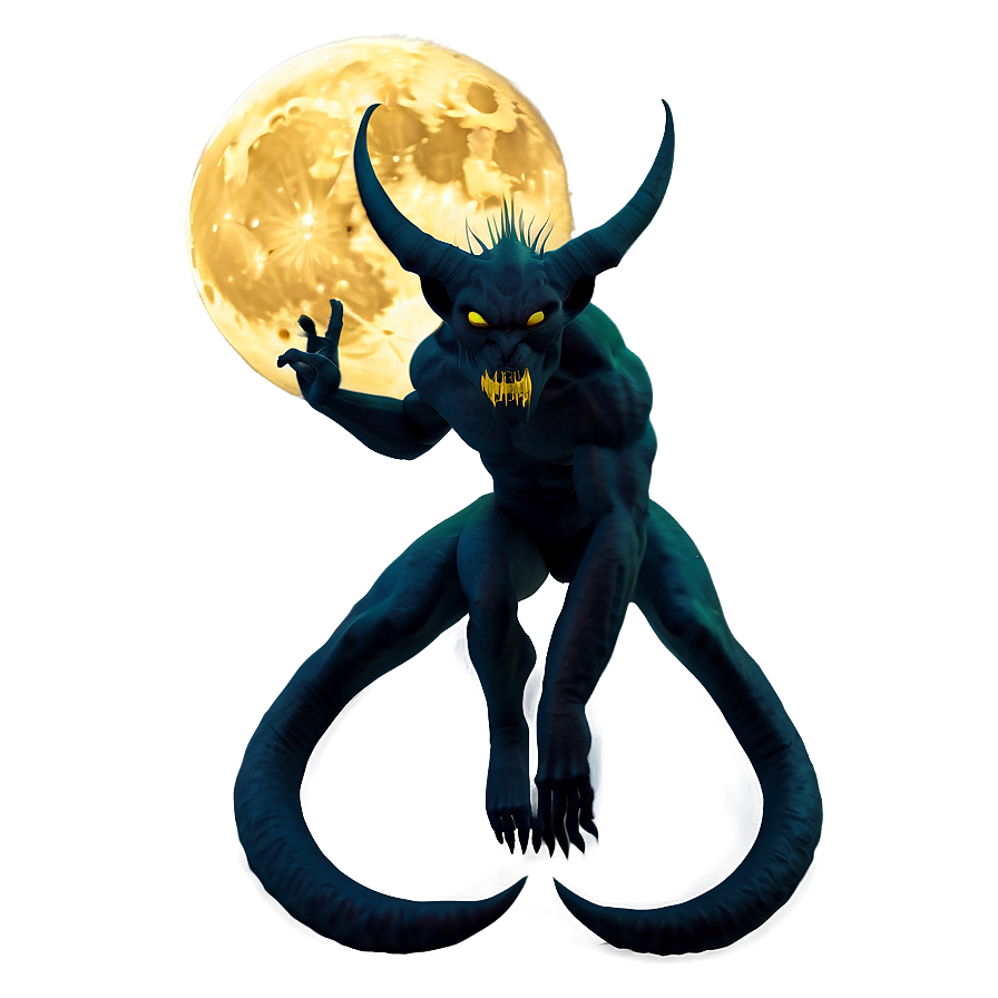 Demon Under Moon Png 21 PNG Image