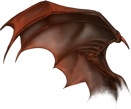 Demon Wing Illustration PNG Image