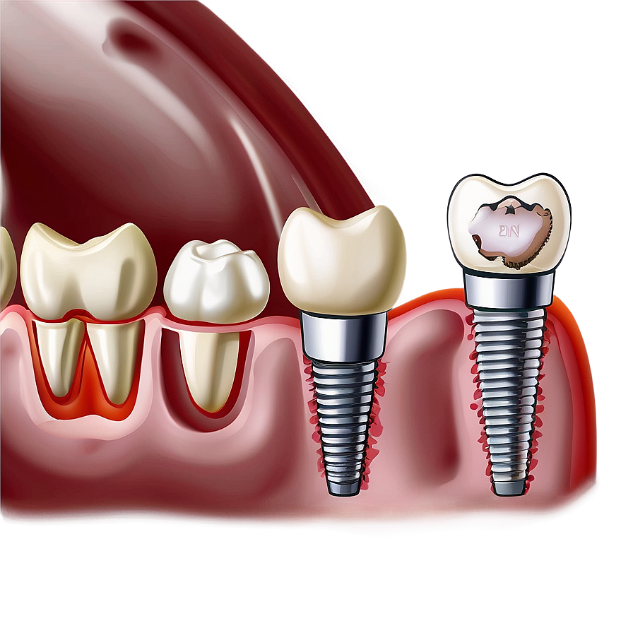 Dental Implants Diagram Png 19 PNG Image