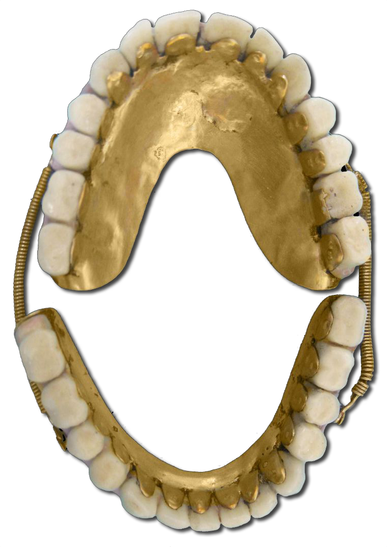 Dental Impression Gold Teeth PNG Image