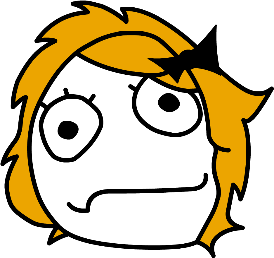 Derpina Rage Comic Character PNG Image