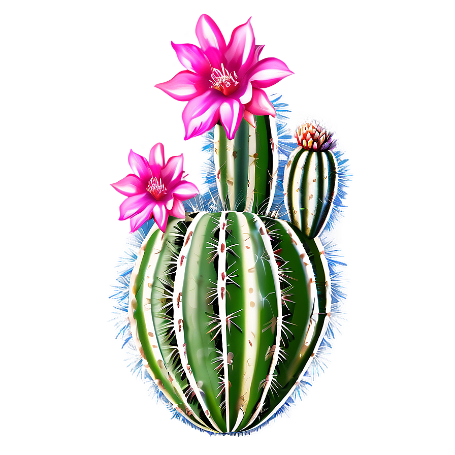 Desert Cactus Flower Png Erk PNG Image