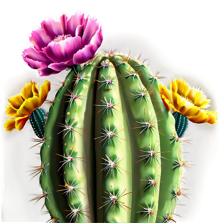 Desert Cactus Flower Png Ncd54 PNG Image