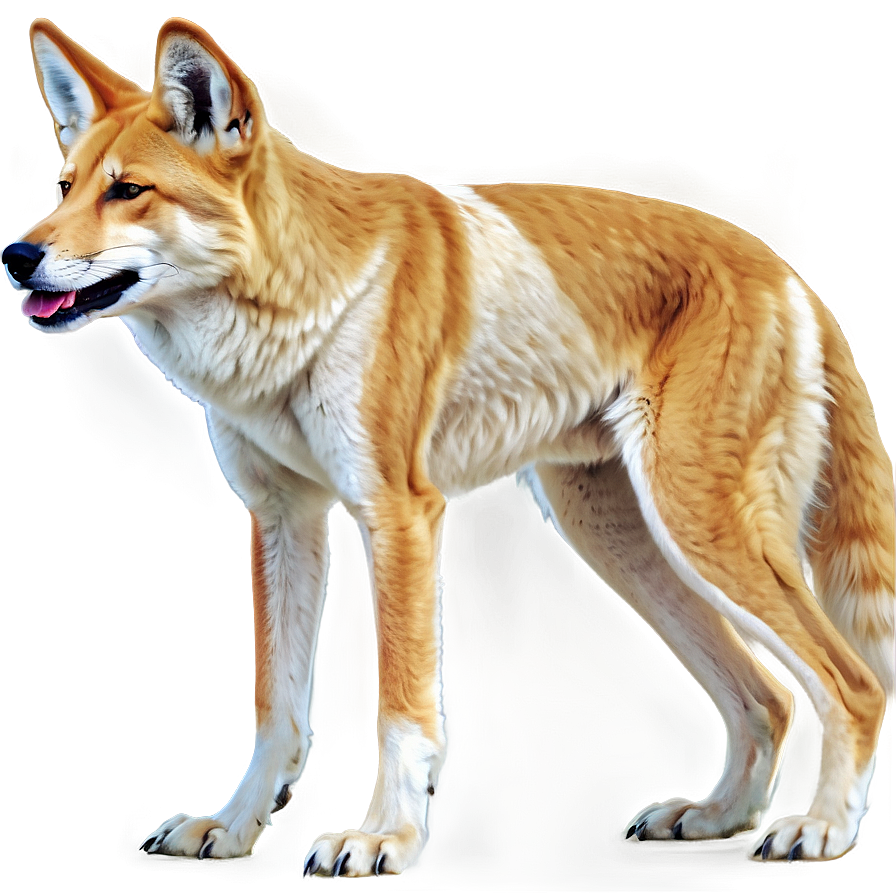 Desert Dingo Artwork Png Dia68 PNG Image