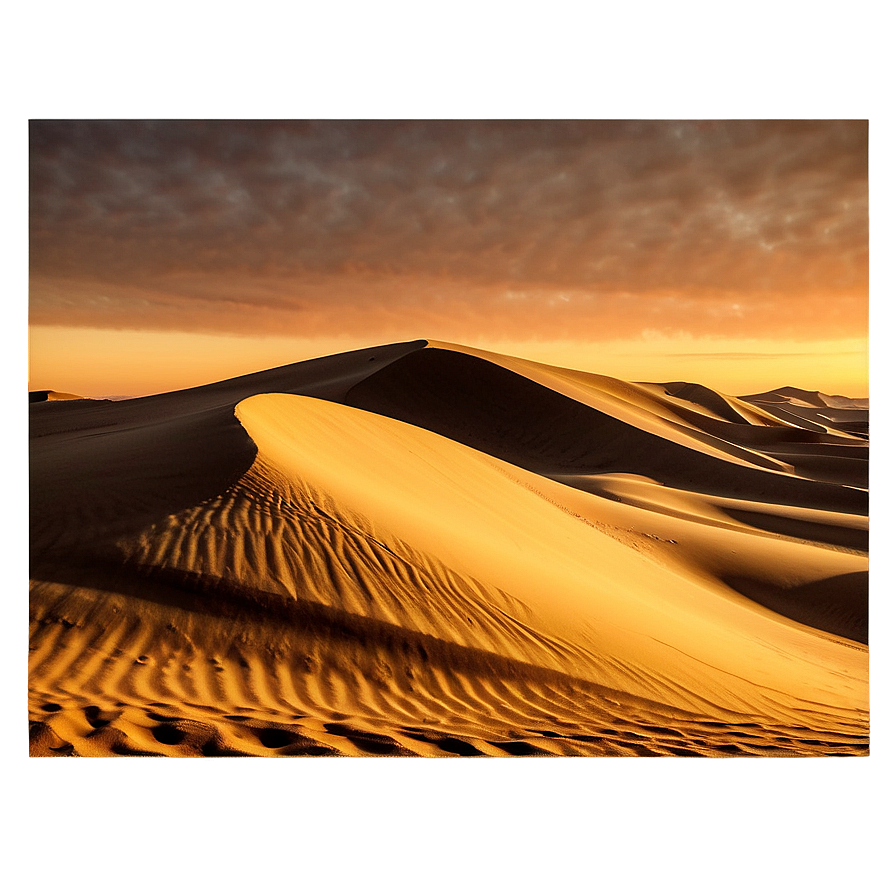 Desert Dunes At Dawn Landscape Png Dsc PNG Image