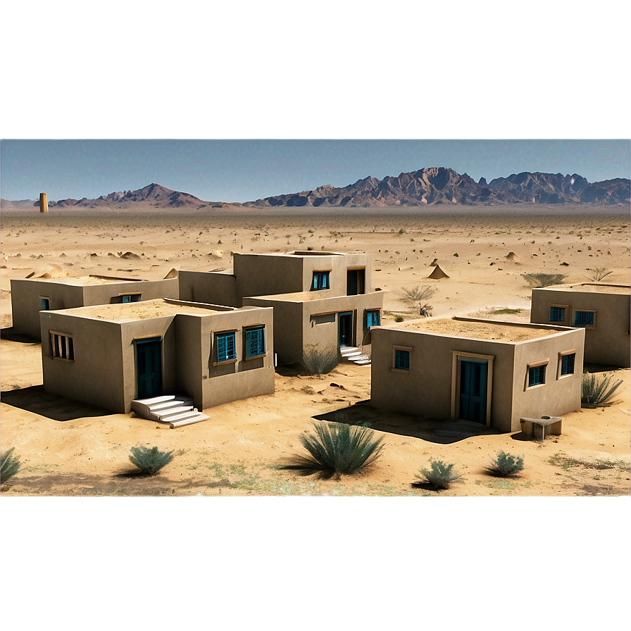 Desert Houses Png Mfe23 PNG Image