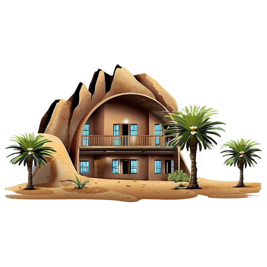 Desert Houses Png Pyv PNG Image