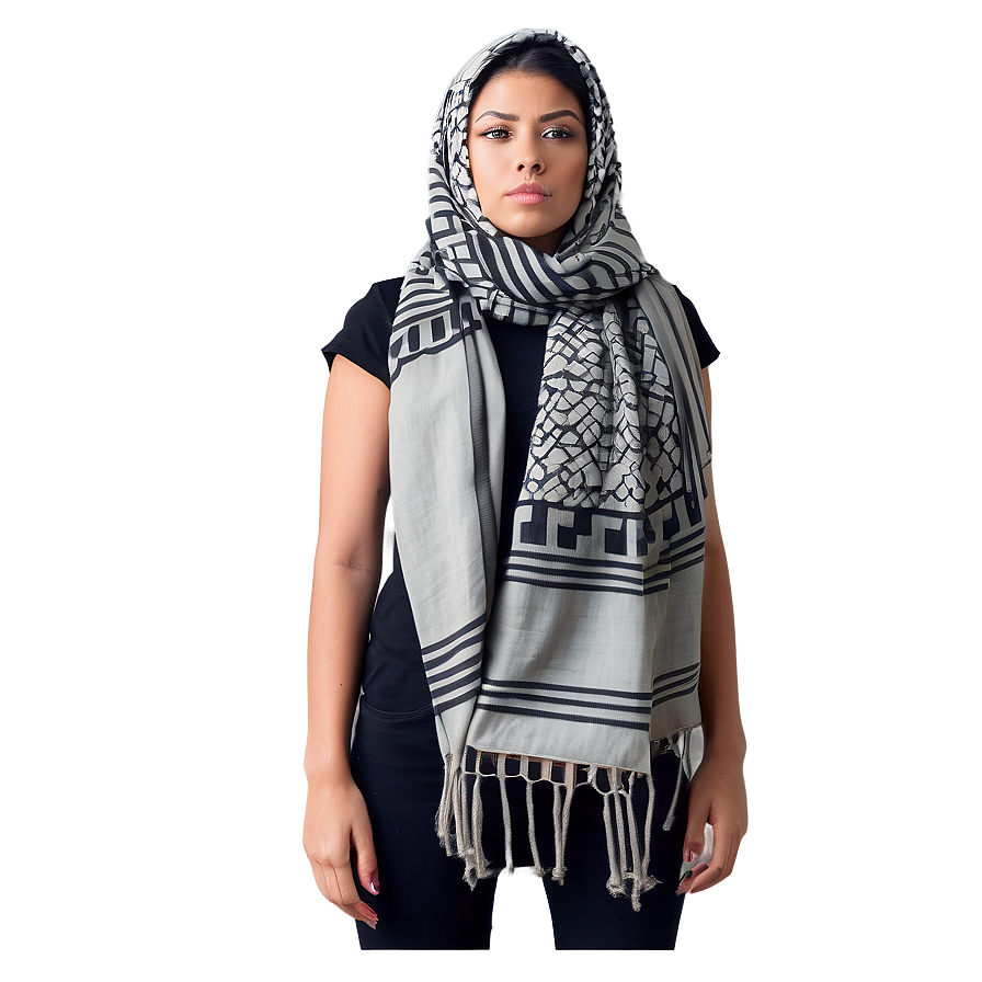 Desert Scarf Keffiyeh Style Png 06272024 PNG Image