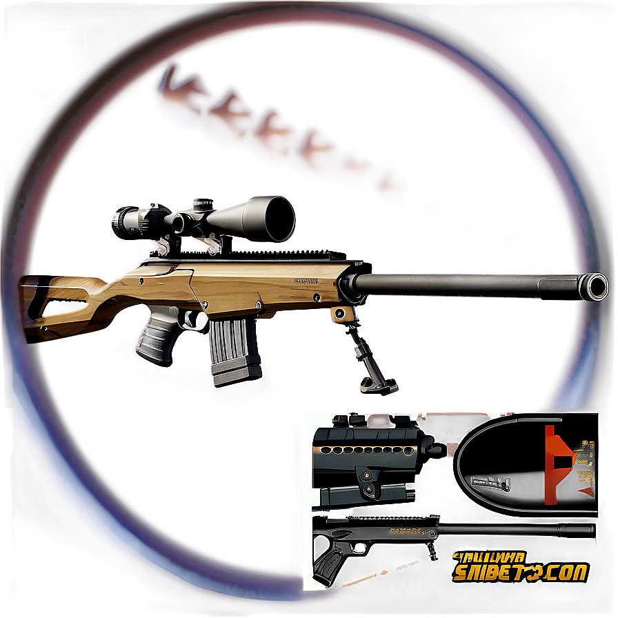 Desert Sniper Rifle Png Oxa PNG Image