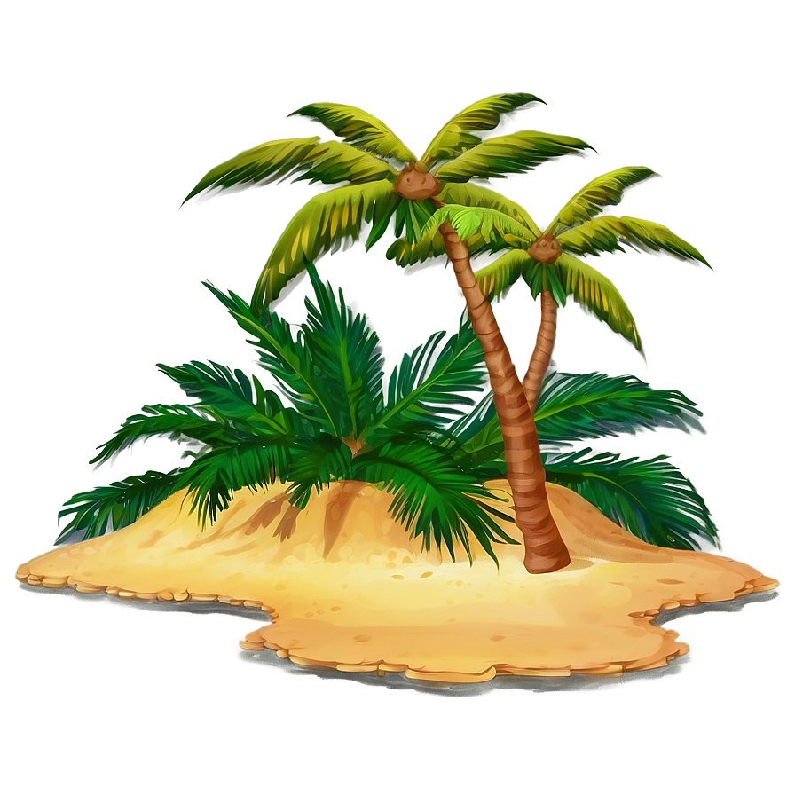 Deserted Island Sunset Png Cdx95 PNG Image