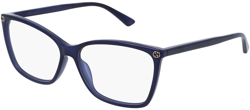 Designer Blue Eyeglasses Isolated PNG Image