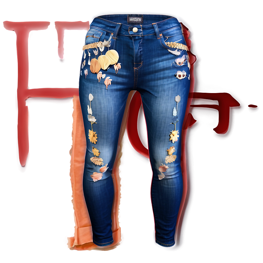 Designer Jean Pattern Png 84 PNG Image