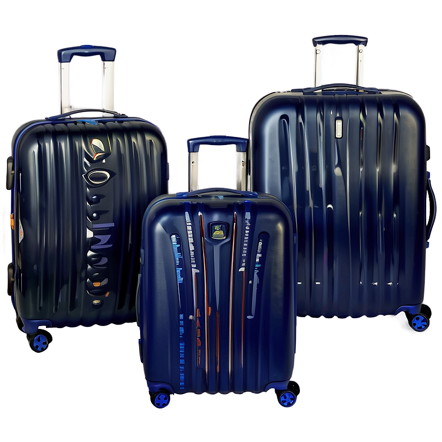 Designer Luggage Sets Png Aao PNG Image