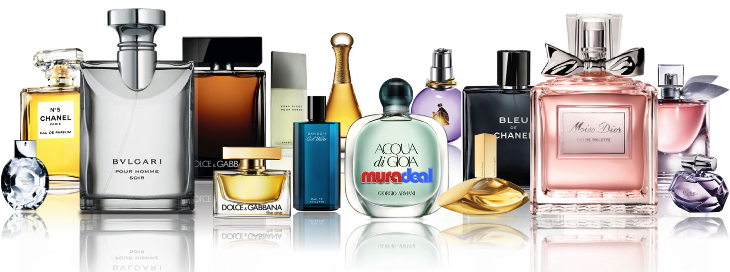 Designer Perfume Collection PNG Image