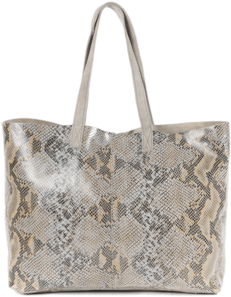 Designer Snakeskin Pattern Tote Bag PNG Image